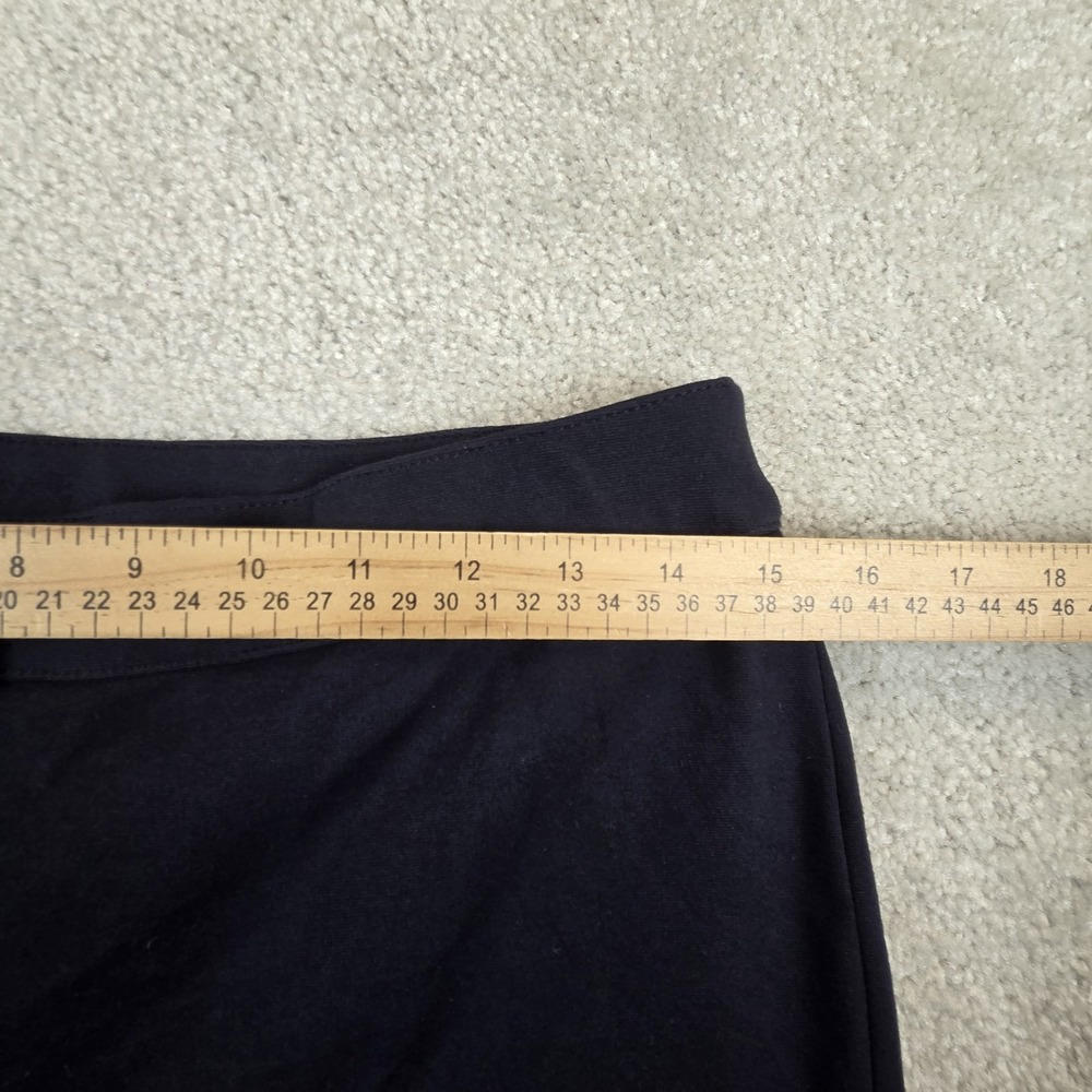 Akris‎ Punto Pintuck Skinny Crop Trouser Womens 8 Blue Ankle Stretch Minimalist - Picture 6 of 8